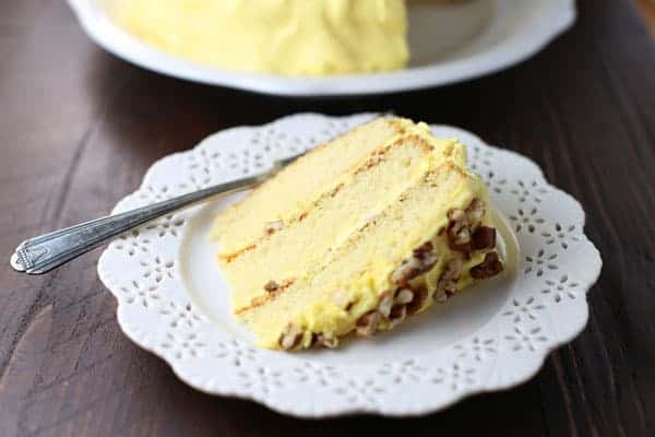 1-2-3-4 Cake with Butternut Frosting