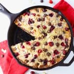 Dark Chocolate Cranberry Skillet Cake