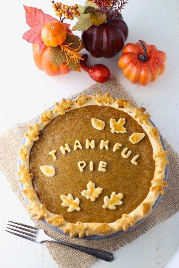 Thankful Pumpkin Pie