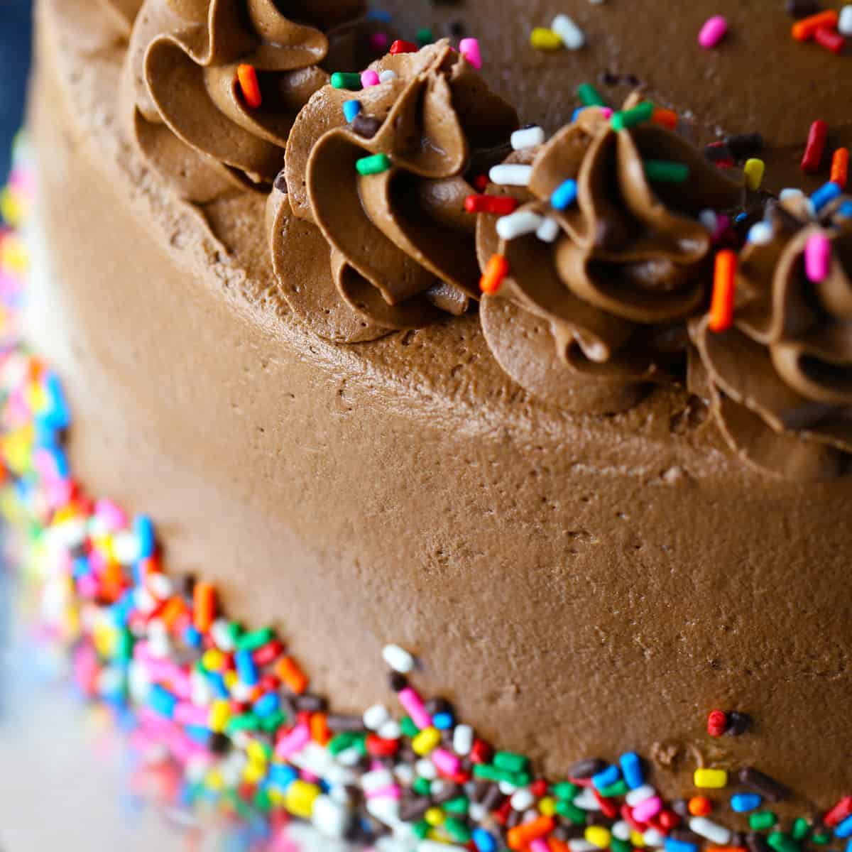 Chocolate Birthday Cake - Mom Loves Baking