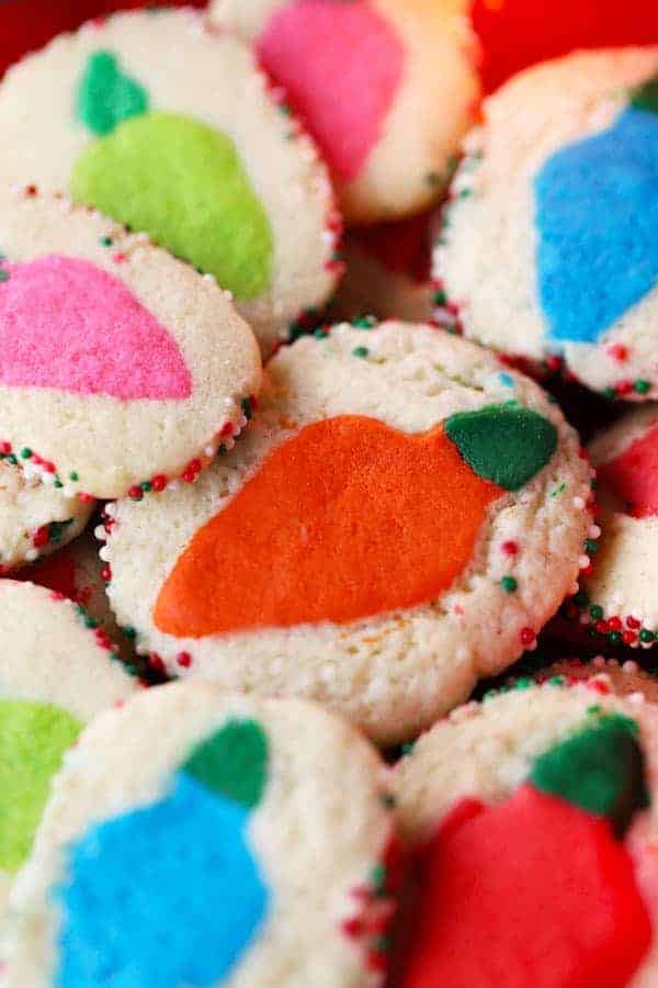 Christmas Lights Slice-N-Bake Cookies