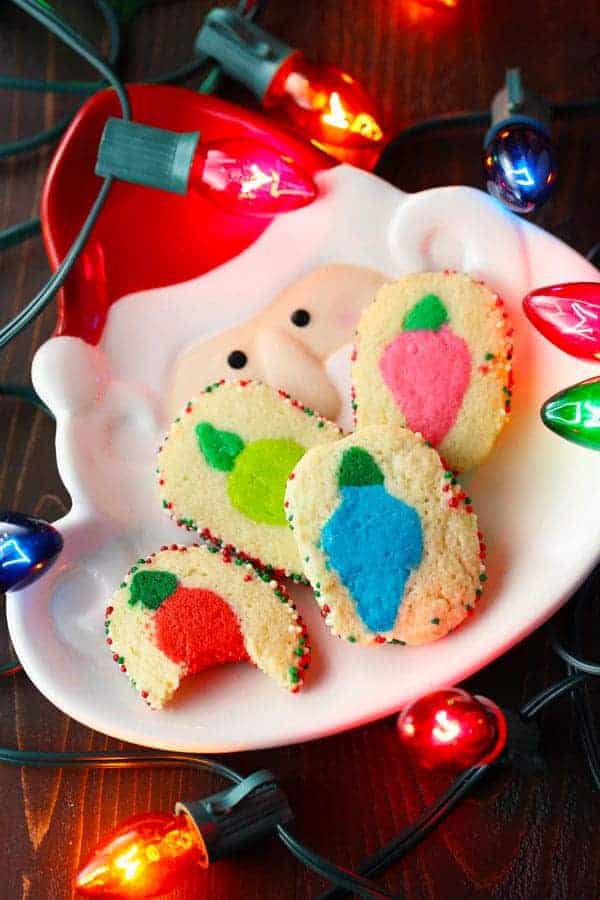 Christmas Lights Slice-N-Bake Cookies