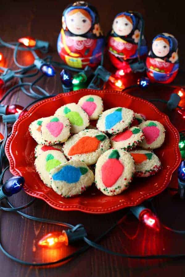 Christmas Lights Slice-N-Bake Cookies