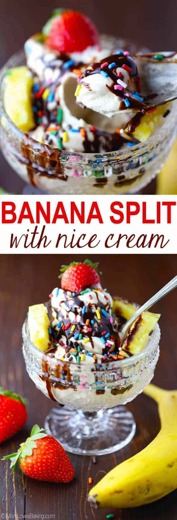 Banana Nice Cream Banana Split