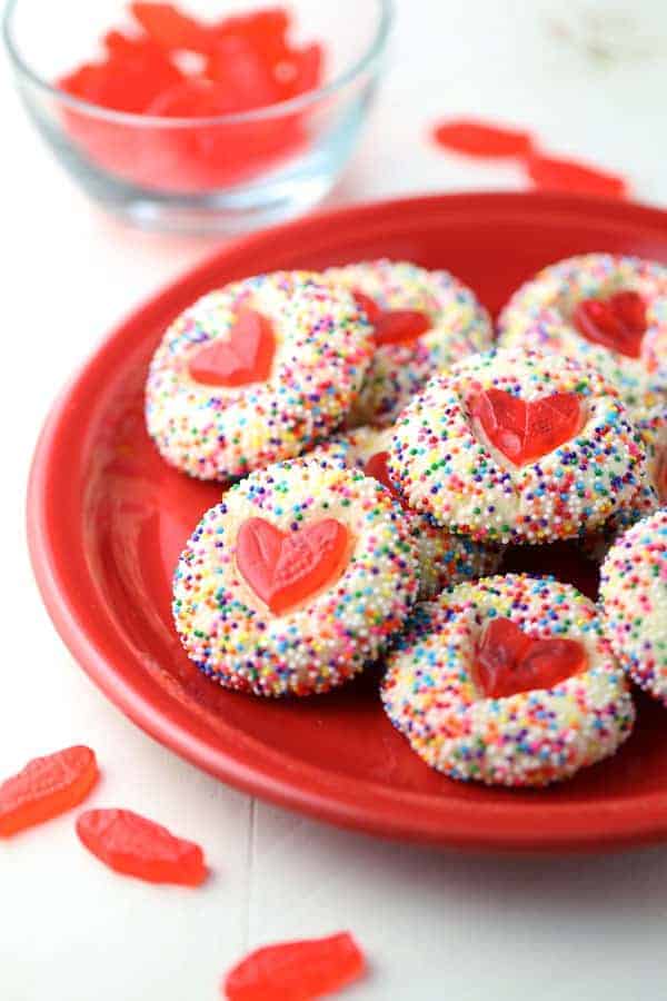 Swedish Fish Heart Cookies