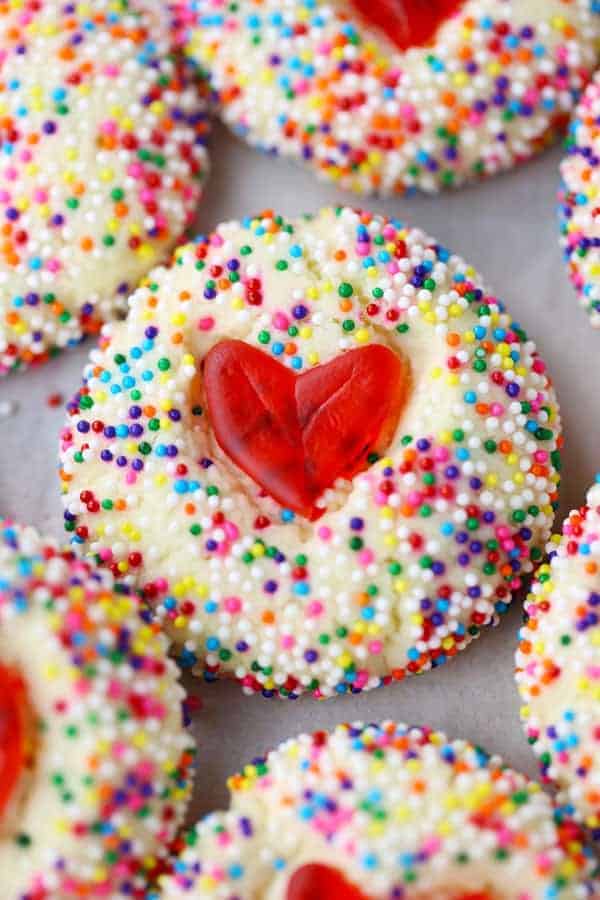 Swedish Fish Heart Cookies