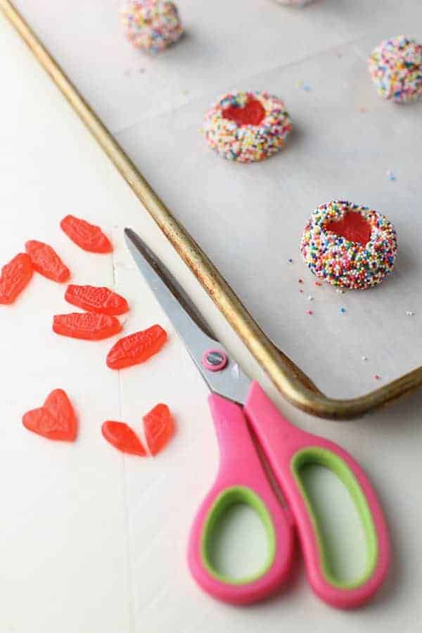 Swedish Fish Heart Cookies