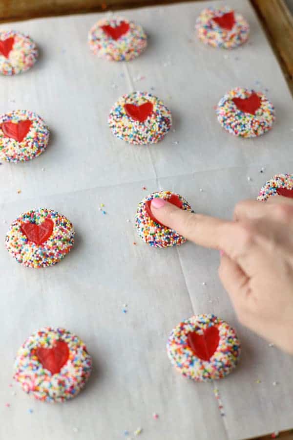 Swedish Fish Heart Cookies