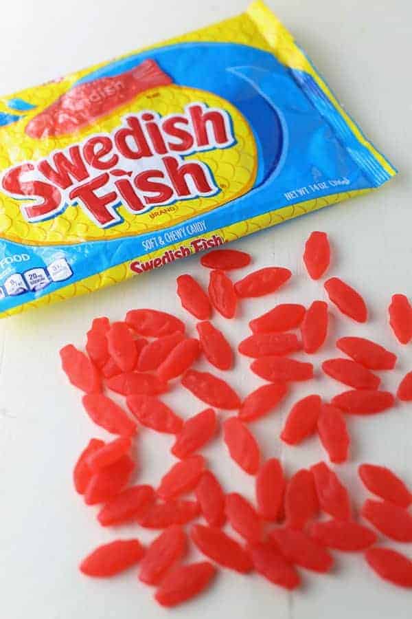 Swedish Fish Heart Cookies