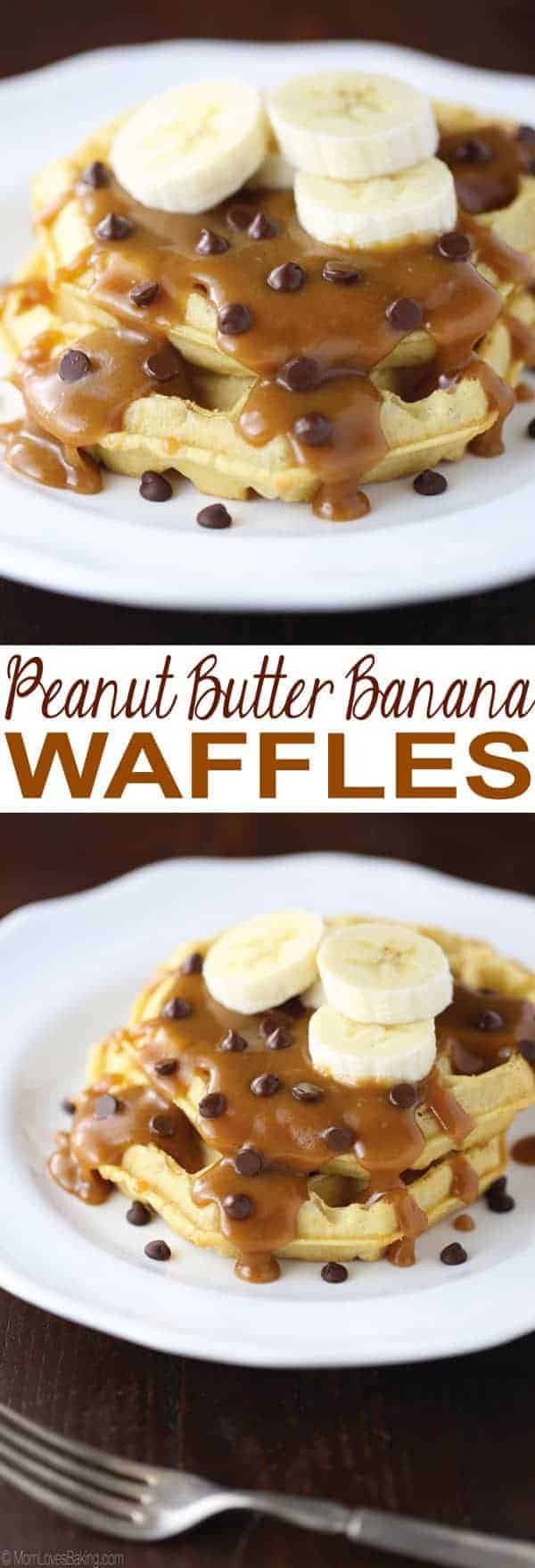 Peanut Butter Banana Waffles