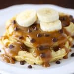 Peanut Butter Banana Waffles