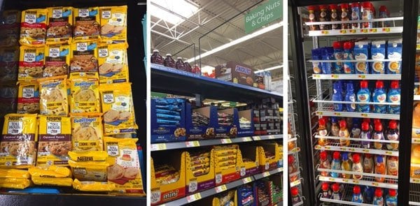 Nestle products at Walmart