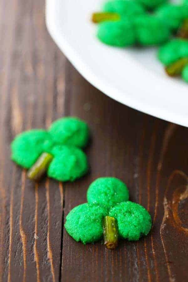 Shamrock Cookie Press Cookies