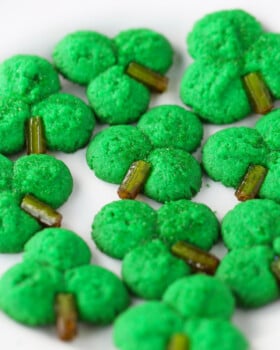 Shamrock Cookie Press Cookies
