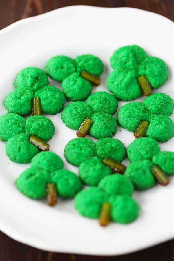 Shamrock Cookie Press Cookies