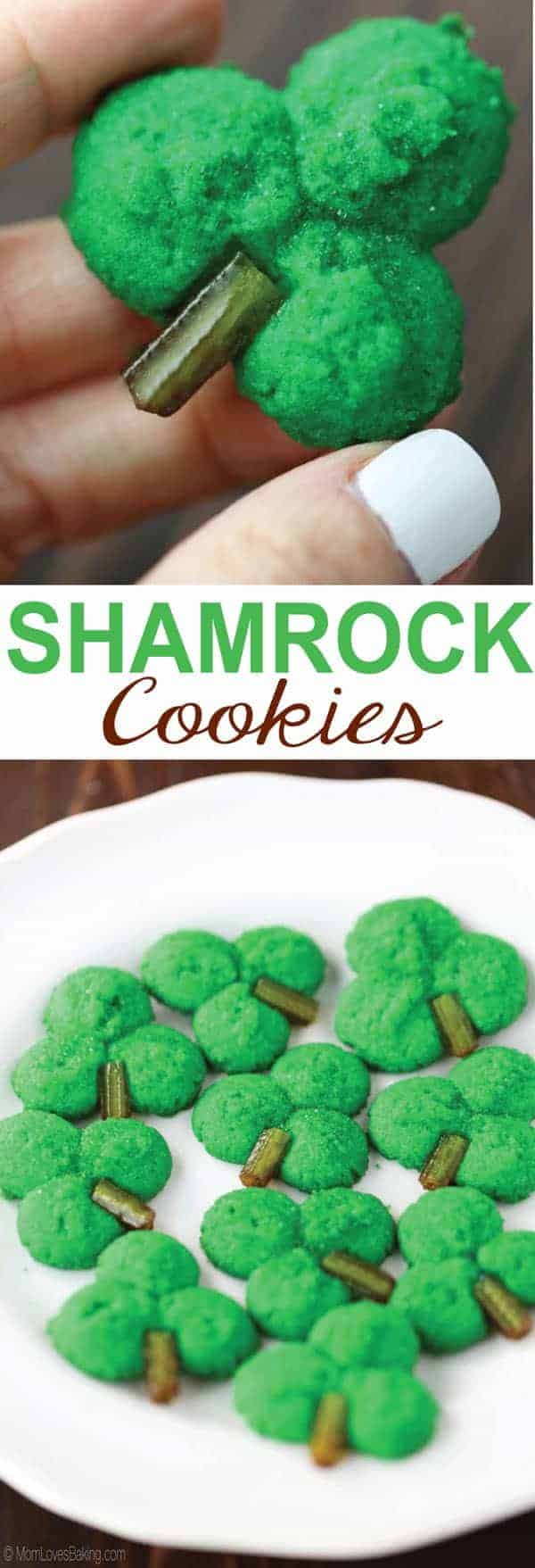 Shamrock Cookie Press Cookies