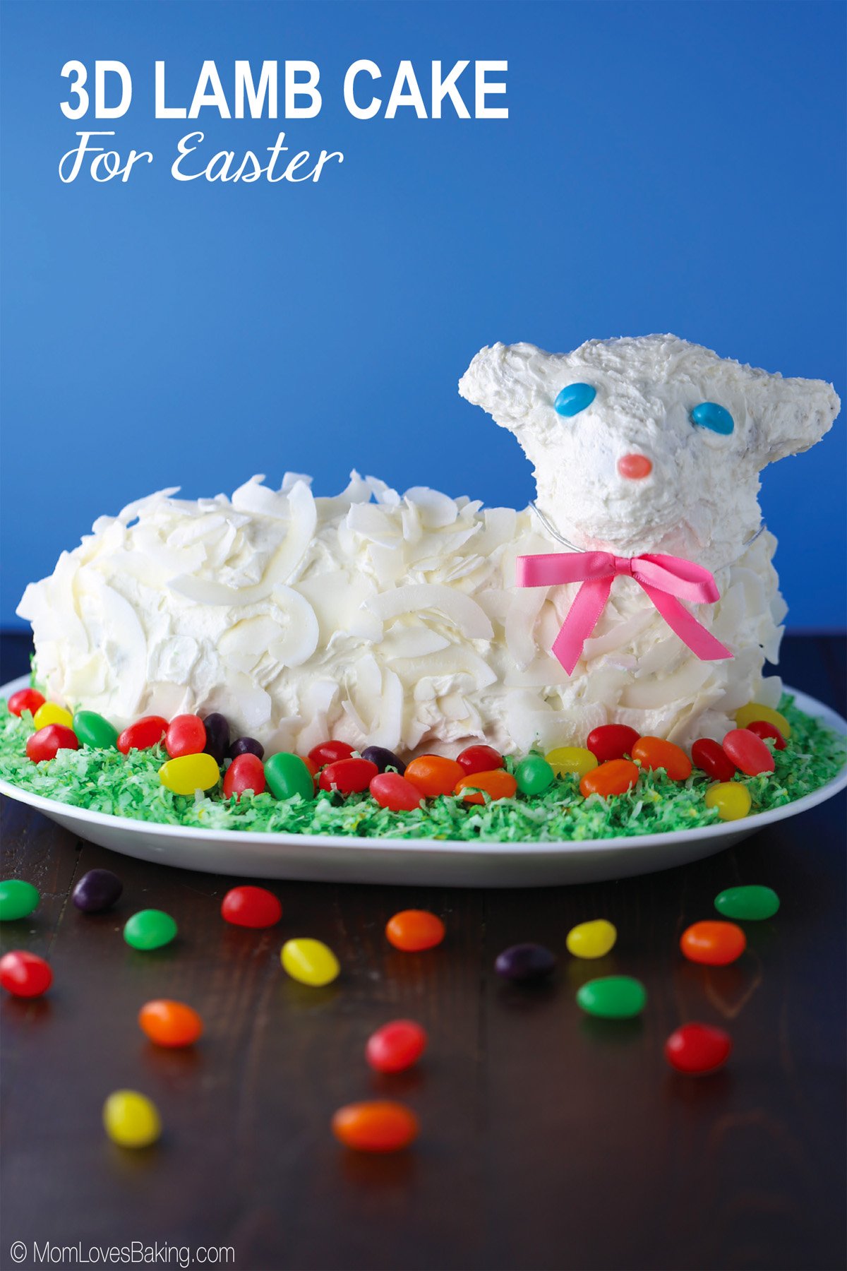 The cutest lamb cake for Easter.