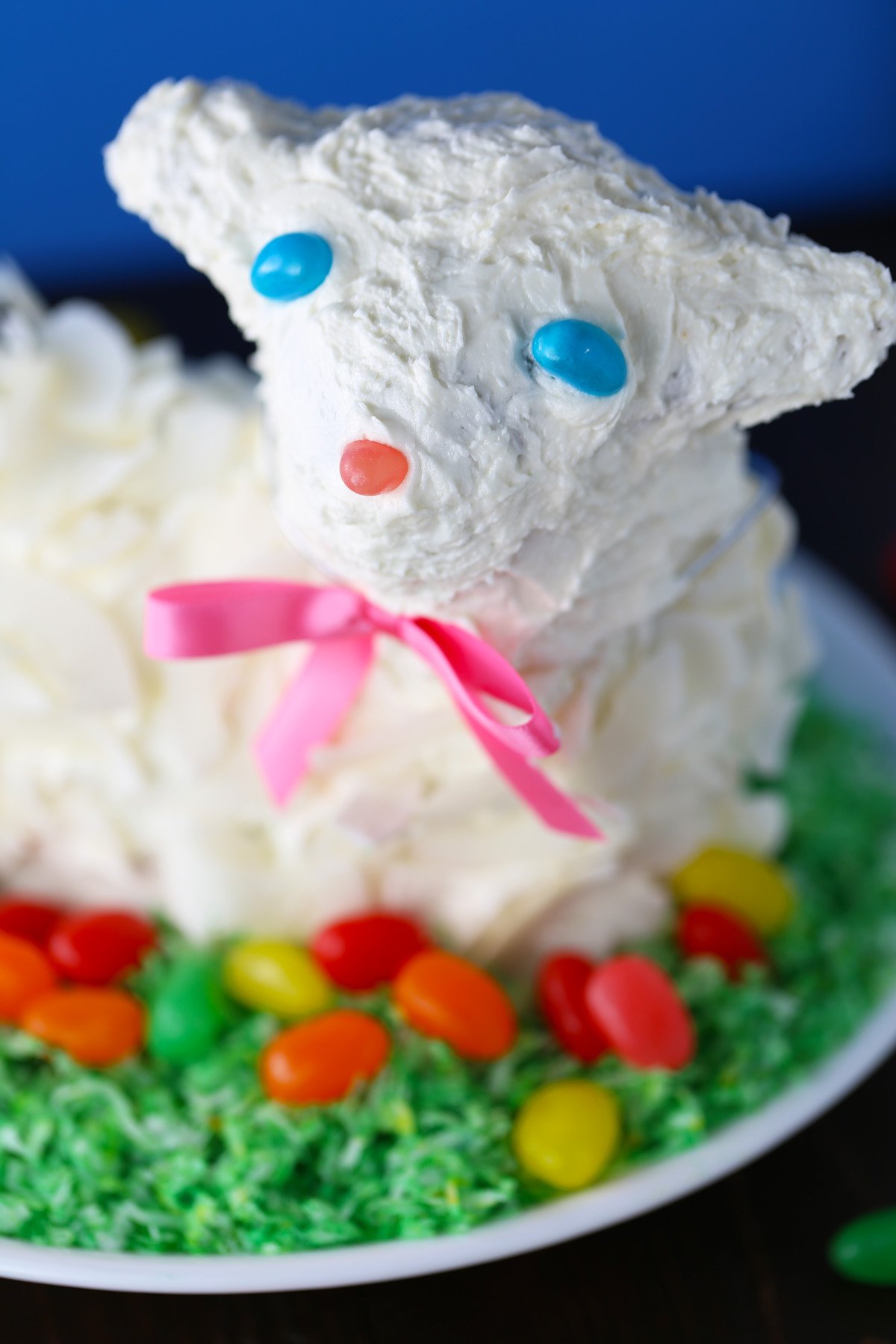 Vanilla lamb cake for Easter holiday.
