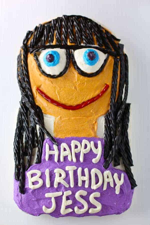 Jessica Day's Birthday Cake from New Girl