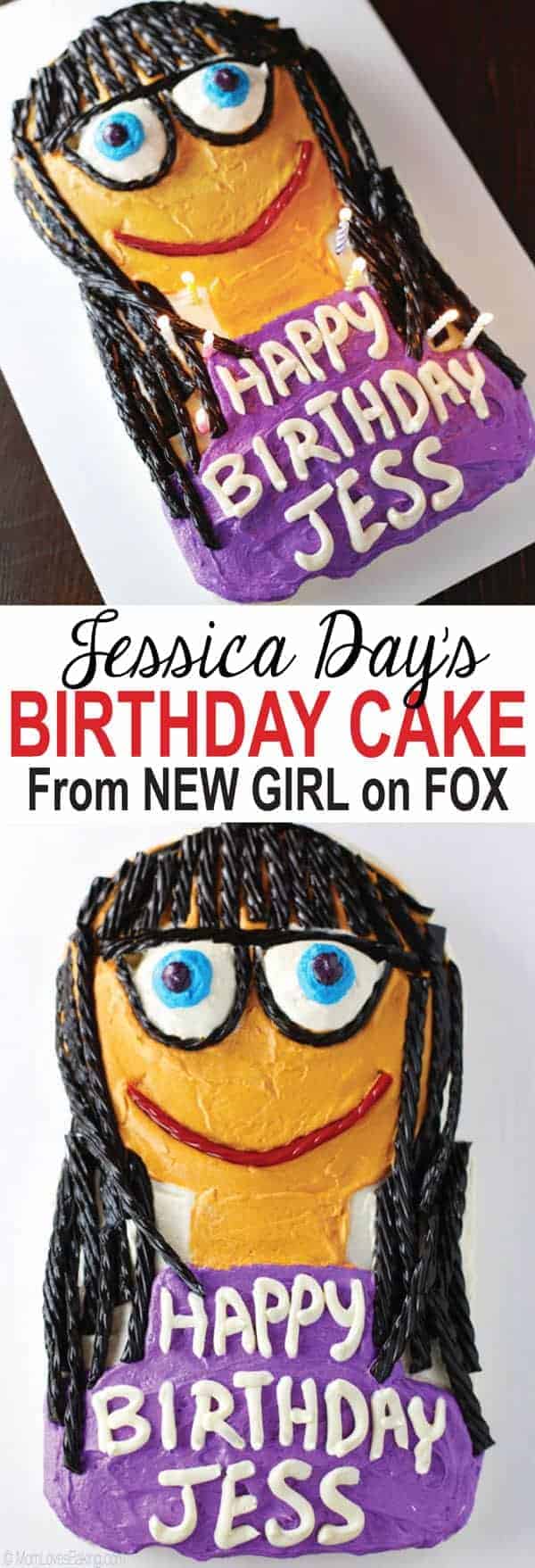 New Girl Birthday Cake