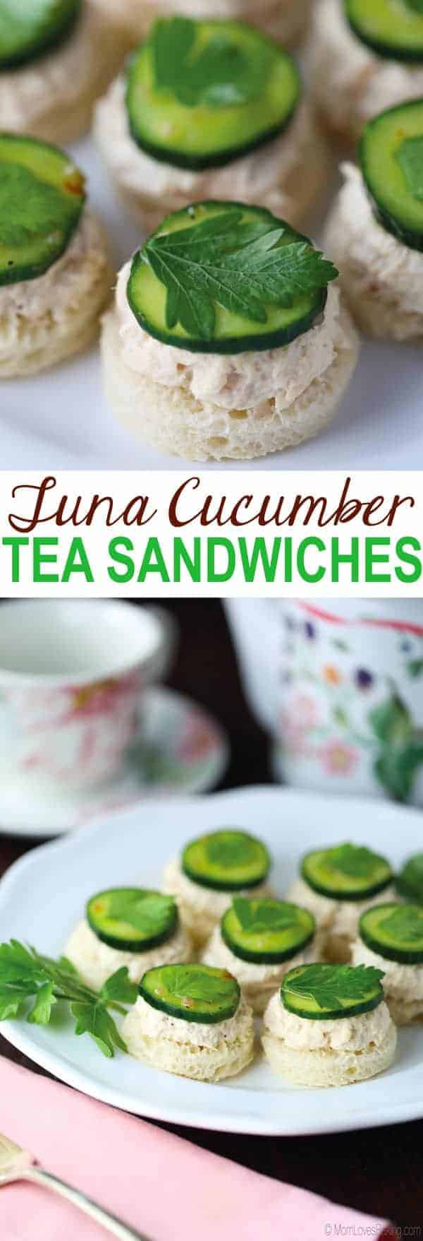 Tuna Cucumber Tea Sandwiches