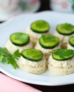 Tuna Cucumber Tea Sandwiches