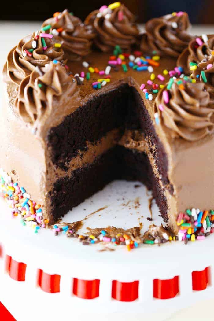 The best gluten free, dairy free chocolate birthday cake