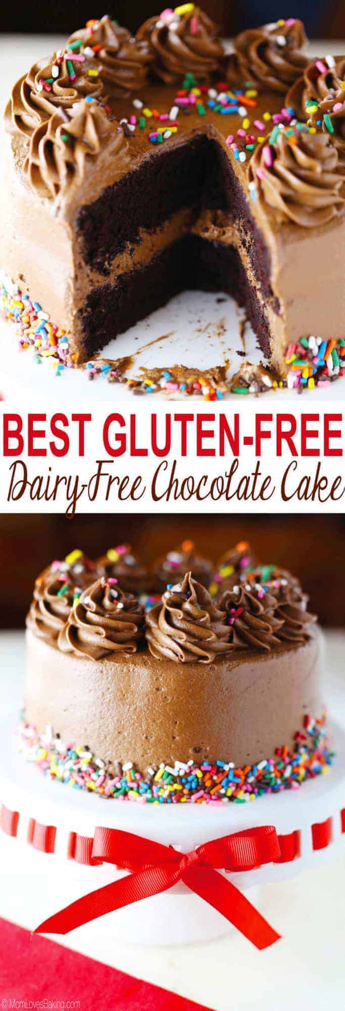 The best gluten free, dairy free chocolate birthday cake