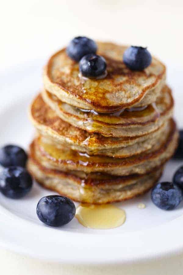 Gluten-free, dairy-free, paleo silver dollar pancakes