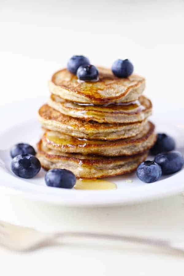 Gluten-free, dairy-free, paleo silver dollar pancakes