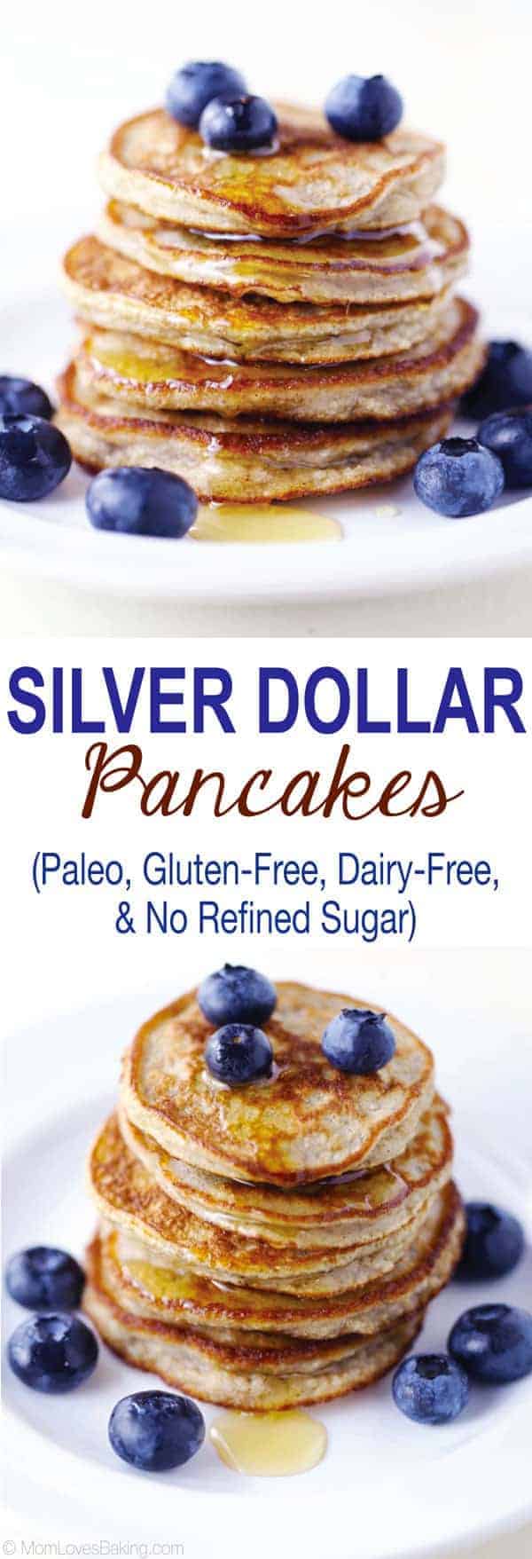 Gluten-free, dairy-free, paleo silver dollar pancakes