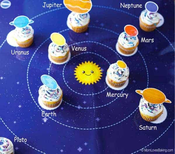 Solar System Cupcakes