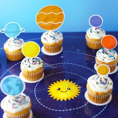 Solar System Cupcakes