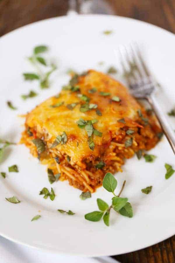 Baked Spaghetti Casserole Dinner