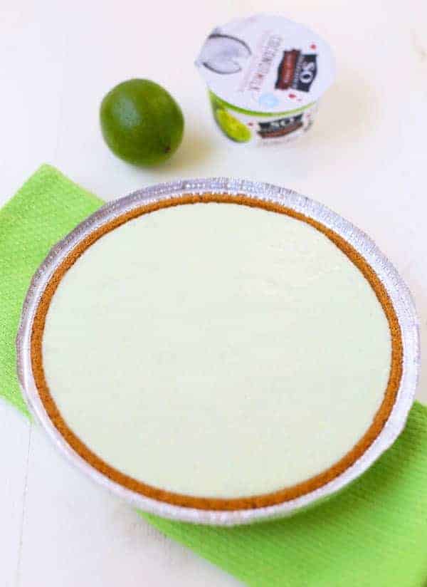 No Bake Key Lime Yogurt Pie