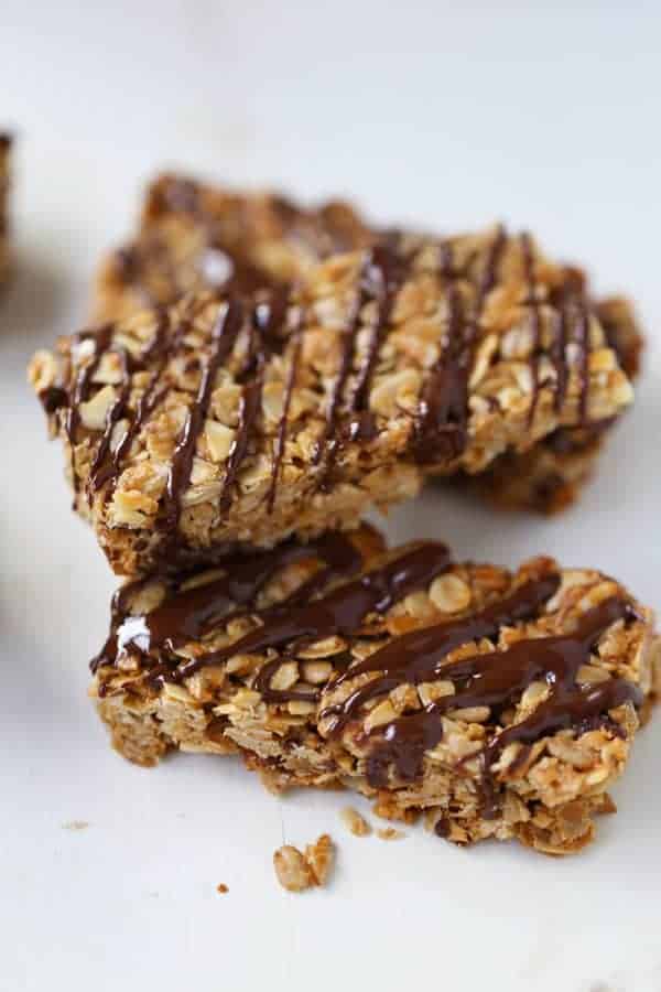 Chocolate Peanut Butter Granola Bars