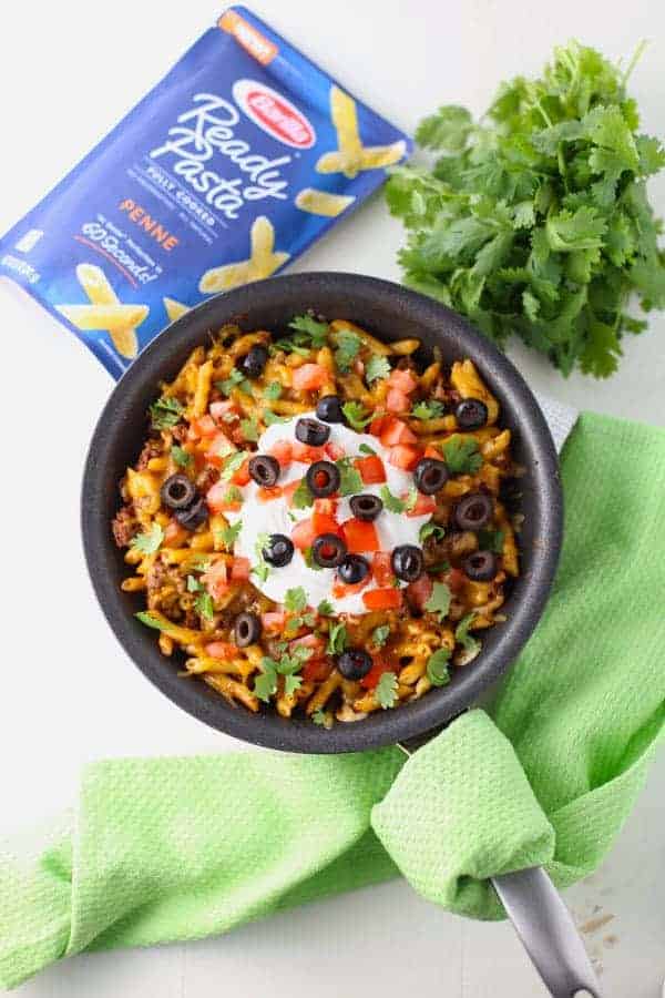 One Pot Taco Pasta Bake