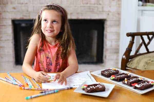 Chalk Board Brownies