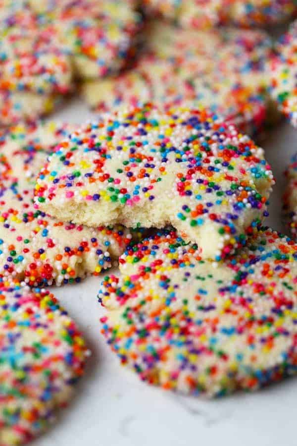 Rainbow Sprinkle Sugar Cookies