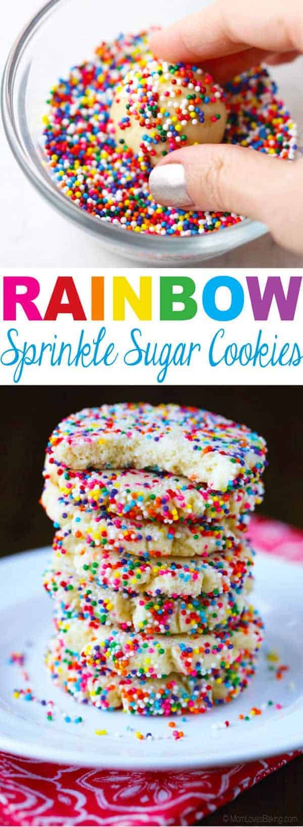 Rainbow Sprinkle Sugar Cookies