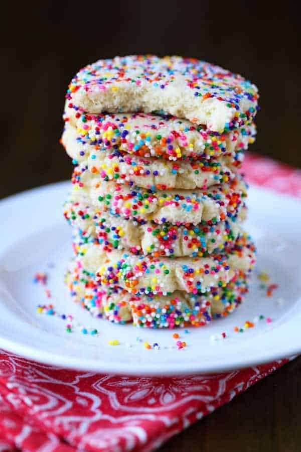 Rainbow Sprinkle Sugar Cookies