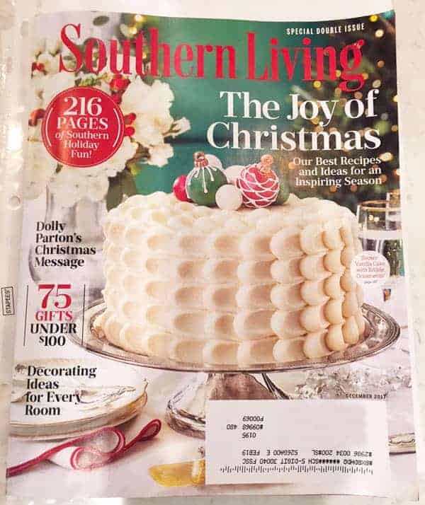 Southern Living Christmas White Cake