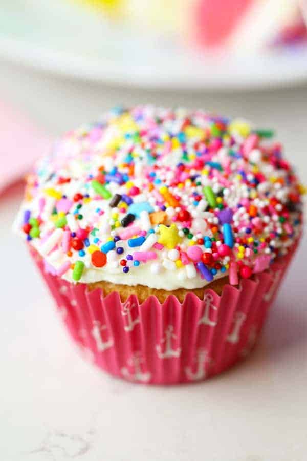 Rainbow Sprinkles Polka Dot Surprise Cake