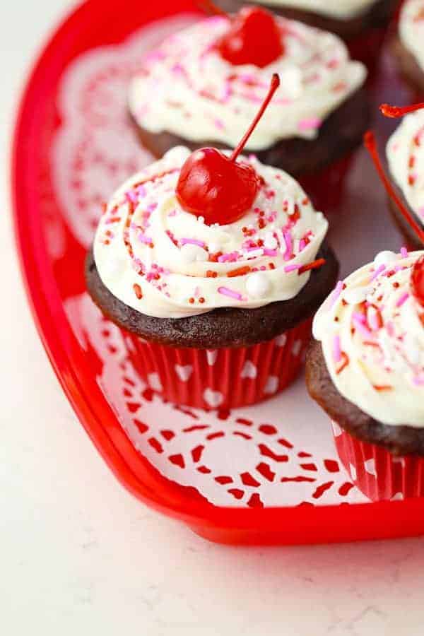 Chocolate Cherry Cupcakes