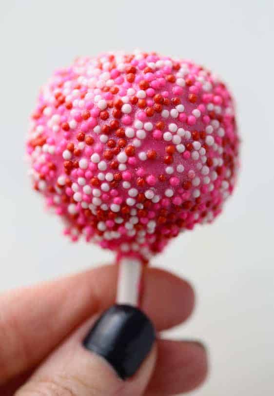 Marbled Red Velvet Cake Pops