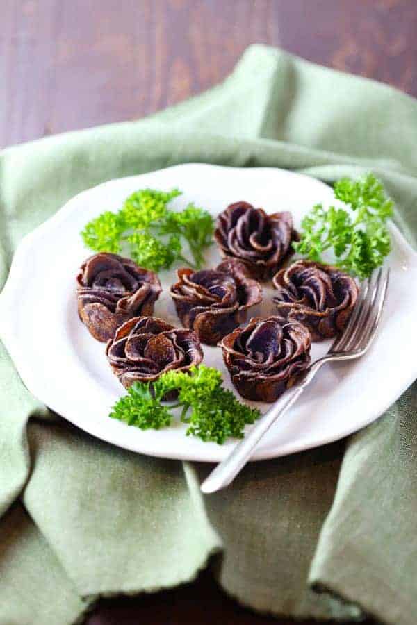 Purple Potato Roses