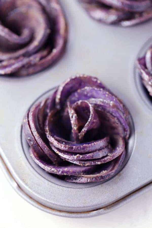 Purple Potato Roses