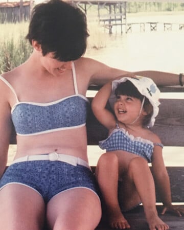 Me and mom at Grayton Beach Florida 1969
