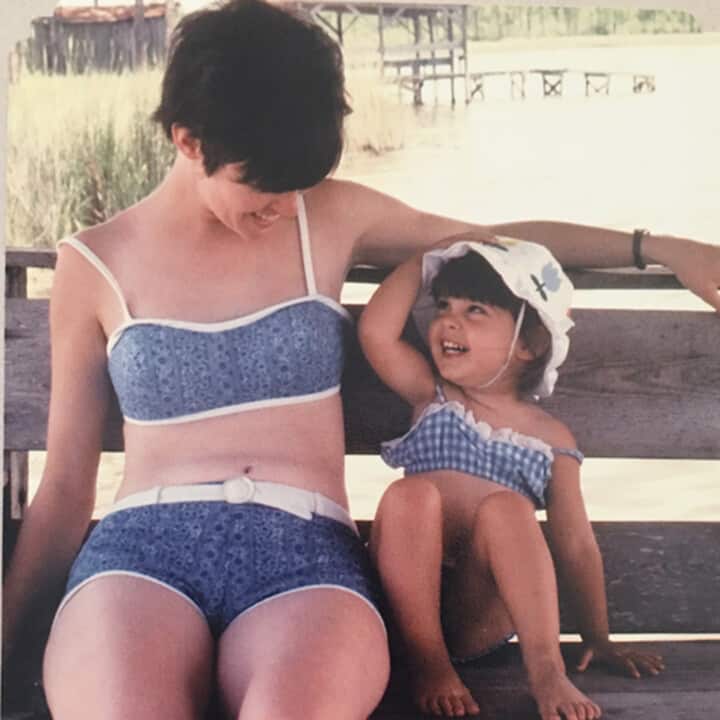 Me and mom at Grayton Beach Florida 1969