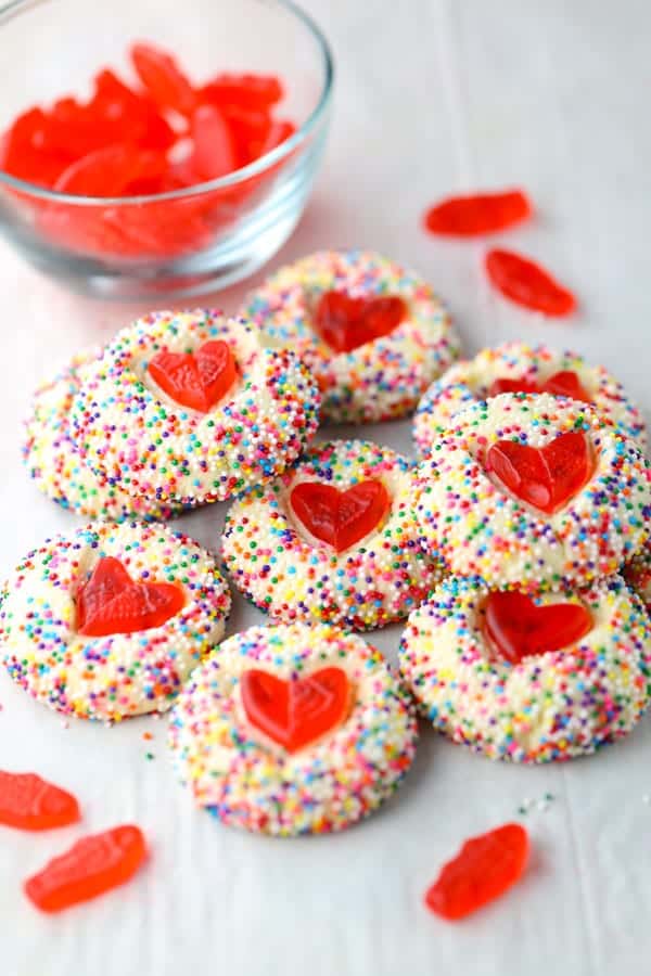 Swedish Fish Heart Cookies